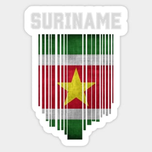 Surinam flag, suriname flag Sticker